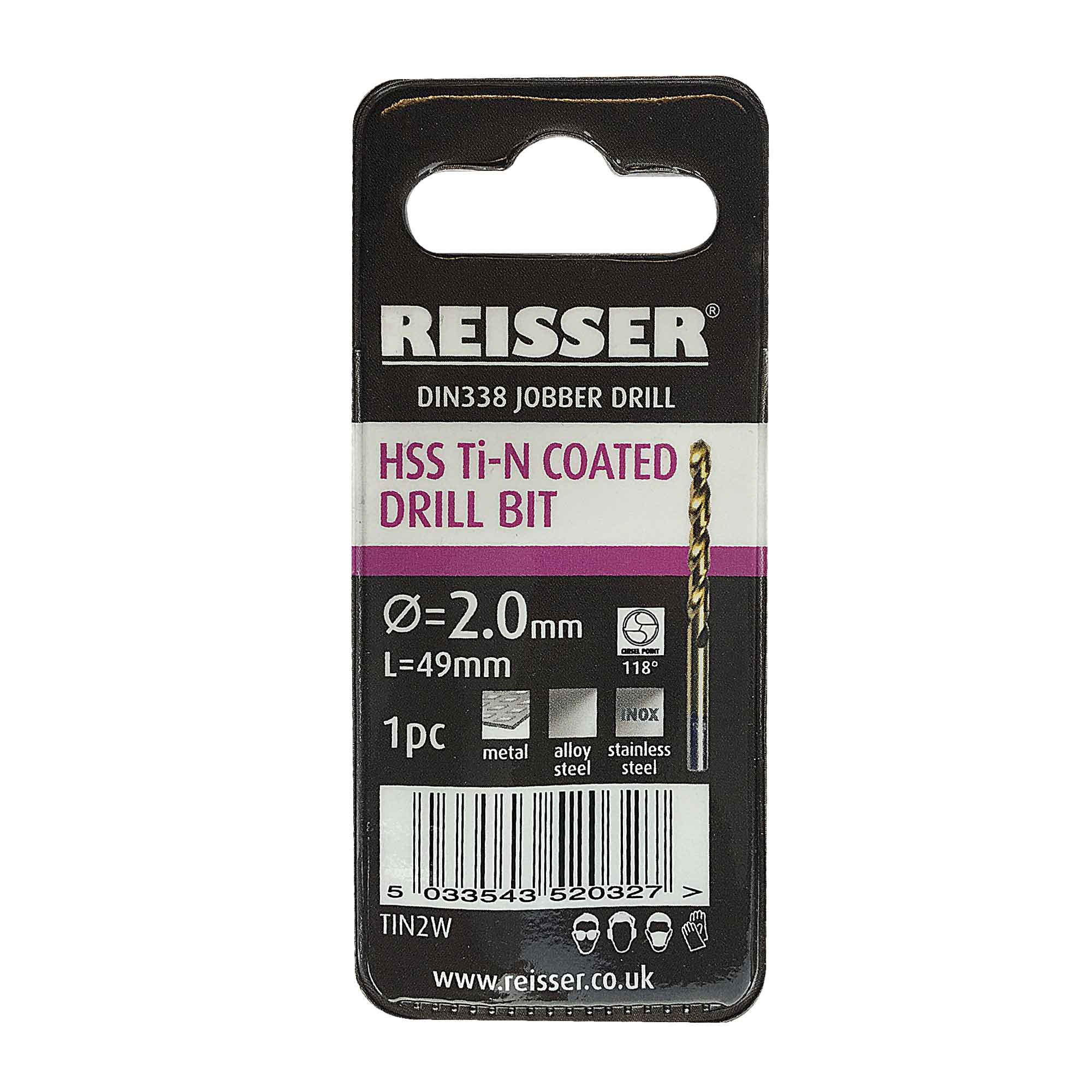 HSS Ti-N Coated Jobber Drill - Image 3